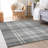 Premium Machine Washable Prisco Gray Rug-838723347