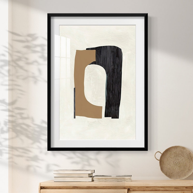 Découpes en carton I - impression encadrée, H 28,5 po x l 20,5 po, Noir