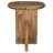 Round Solid Mango Wood Accent Side Table