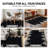 Geometric Pattern Shag Rug – Anthracite Dark Gray – Medium Pile, Stylish & Soft-886570602