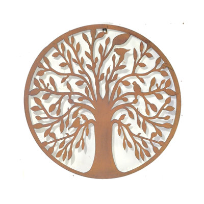 Water Resistant Iron Plants & Flowers Wall Decor