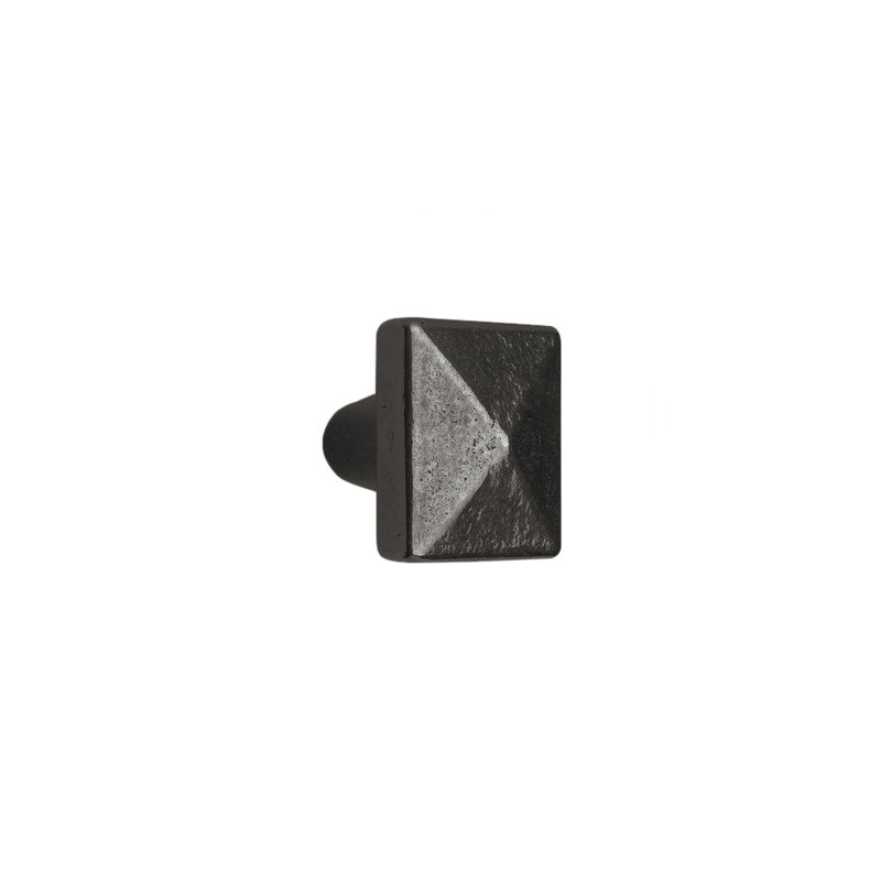 Bronze Square Knob, White Bronze Dark