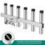 Stainless Steel Hitch Mount Fishing Rod Holder - Adjustable 6-Tube Rod Rack for Car, Truck, Boat, Yacht - Fits 2" Receivers, Rust & Corrosion Resistant, Secure Six Rods
