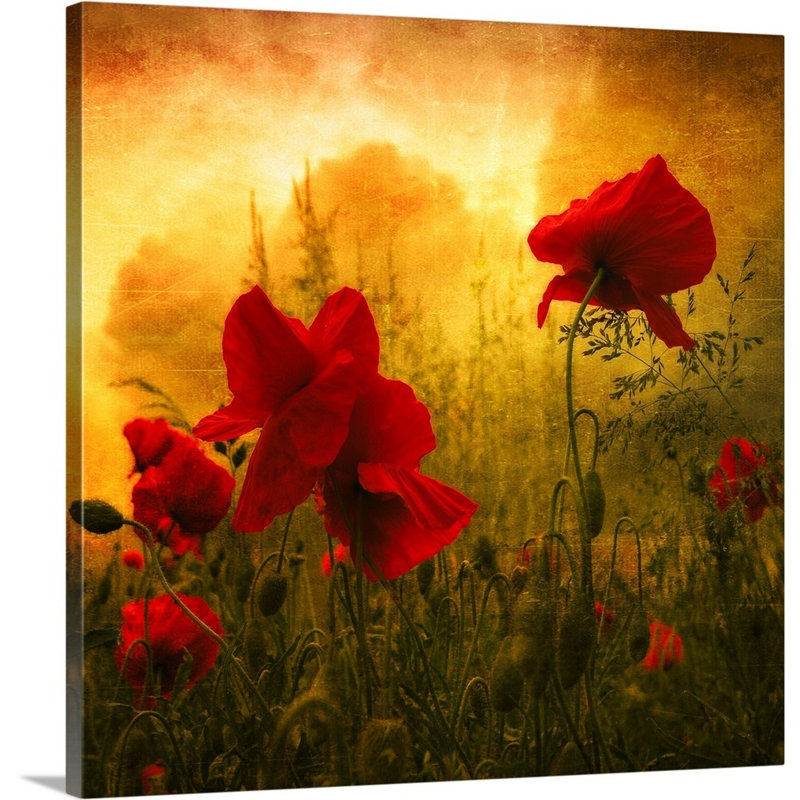 «Red for Love», impression sur toile, H 12 po x l 12 po x P 1,5 po