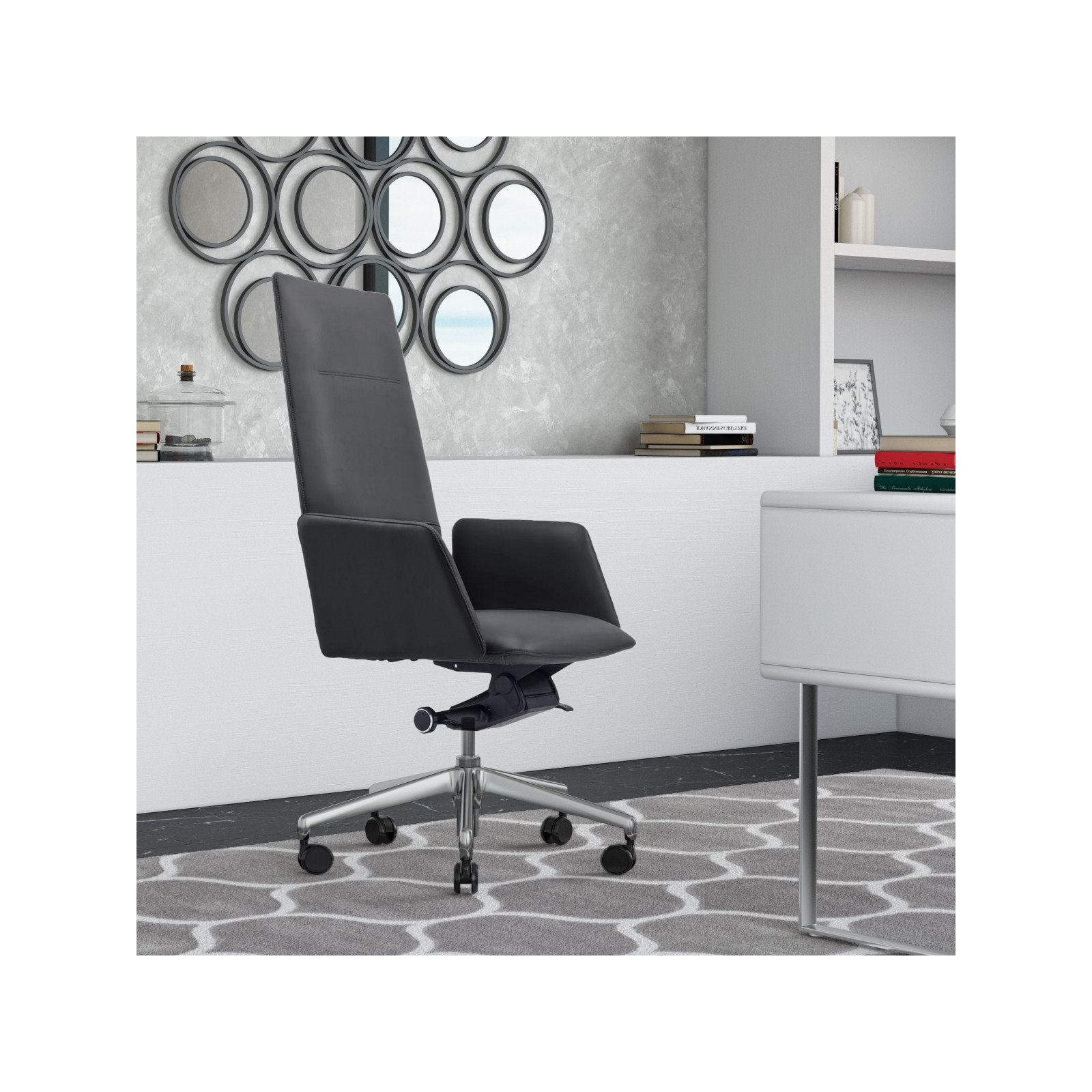 Ottoville Swivel Office Chair, Black