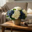 Hydrangeas Arranged in Straw Grass Pot