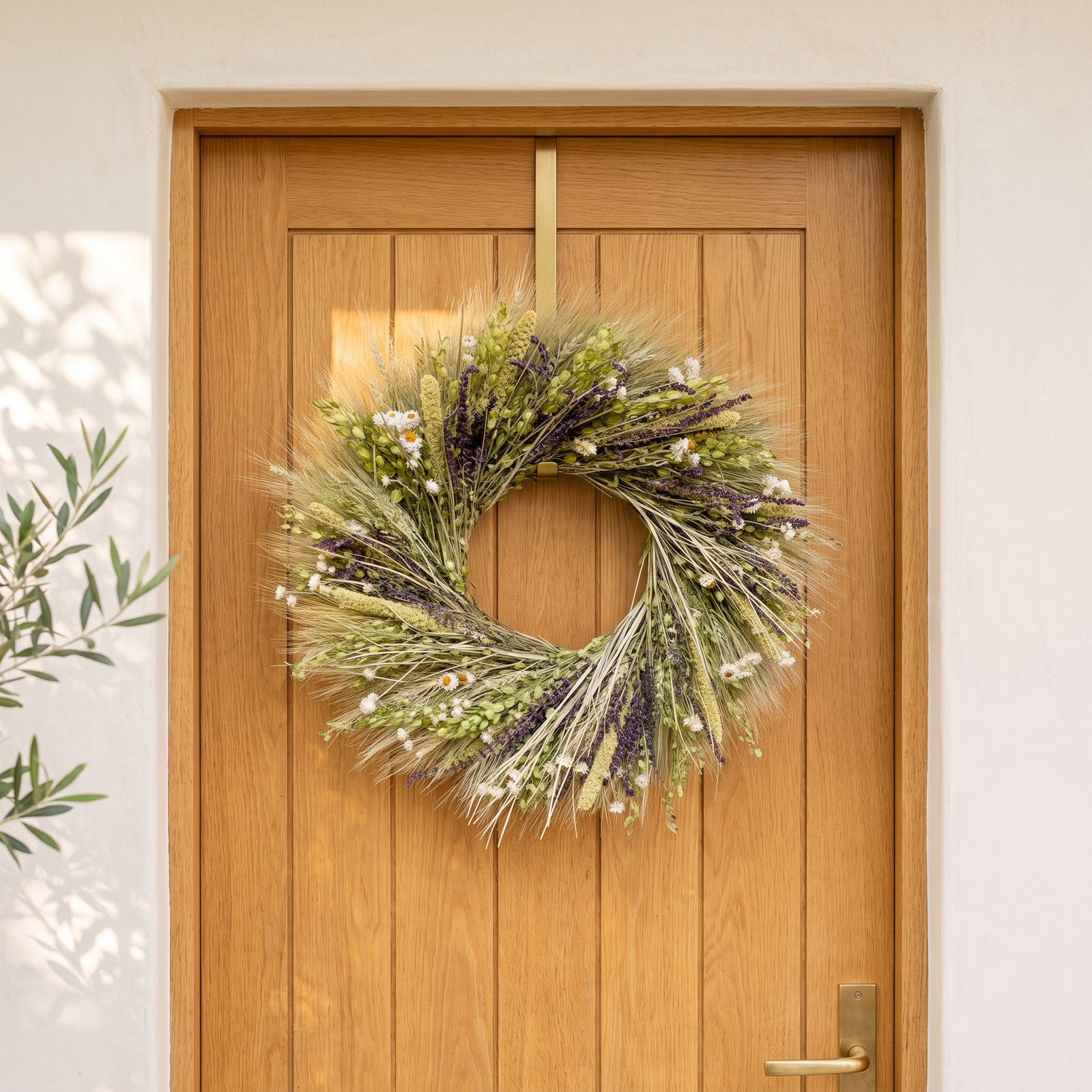 Dried 22" Spring Wildflower Wreath