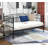 Multi-functional metal day bed frame with headboard, can be used as mattress base/bed sofa