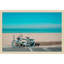 «Bike to the Beach» par Graffi * Tee, impression d'art mural en bois encadré-1250583166