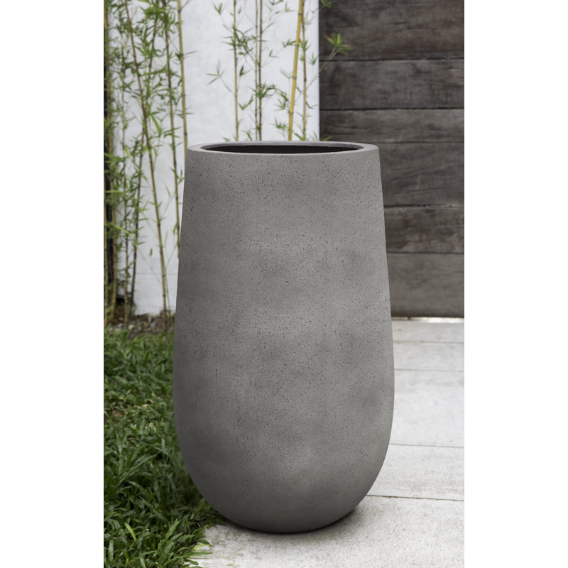 Mews Planter, 23.75" H x 13.5" W x 13.5" D, Stone Gray Lite