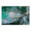 Turquoise et gris, art abstrait fluide de luxe II, reproduction sur toile-67311738-67311742-119116652