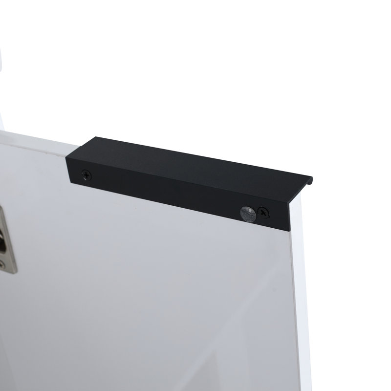 Meuble-lavabo moderne 60 po avec lavabo et armoire - Finition élégante, fixation murale 60 po