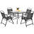 Masroor 4 - Person Patio Dining Set with Square Table