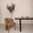 Luna 87" Oak Dining Table, Black Oak-199242984