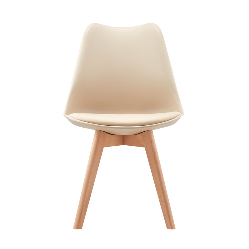 Elnora 46cm H Full Back Side Chair, Cream, 4