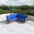 80" Acacia Solid Wood Outdoor Patio Sofa With Removable Cushion-509086860