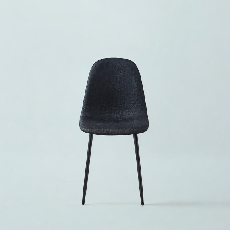 Chaise d'appoint en tissu Kressida, Noir