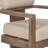 Chaudry Wood Premium All-Weather Wicker Outdoor Dining Armchair with Cushion