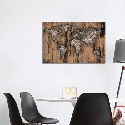 The Divided Continent by Diego Tirigall - Wrapped Canvas Print