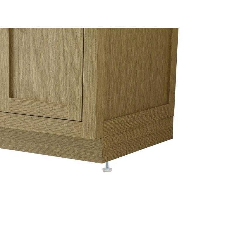 Ensemble de meuble-lavabo simple 42 po Ahner, Brun miel