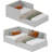 Twin daybed  with Removable Headboard,Corner Bed Frame with Bed Rails,Velvet Upholstered Sofa Bed,Wooden Slats Support,Upholstered Daybed for Bedroom