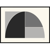 Euclid's Charcoal Monochrome 3 Print by Bespoke By Baker