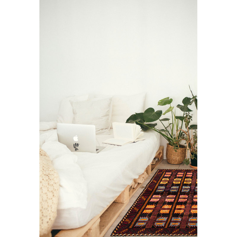 Brickey Black Rug 3'5" x 6'3"