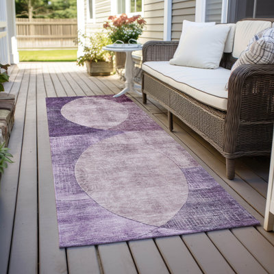 Tapis mauve intérieur / extérieur lavable à la machine Cicel ACN1140
