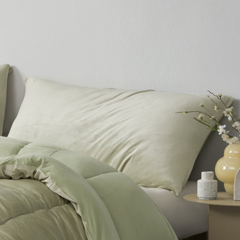 I'm Not a Baby, I Just Sleep Like One - Taie décorative Coma, Gris, Roi