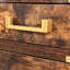 Table de bar et tabourets d'extérieur en bois avec coussins, table en osier de rotin PE