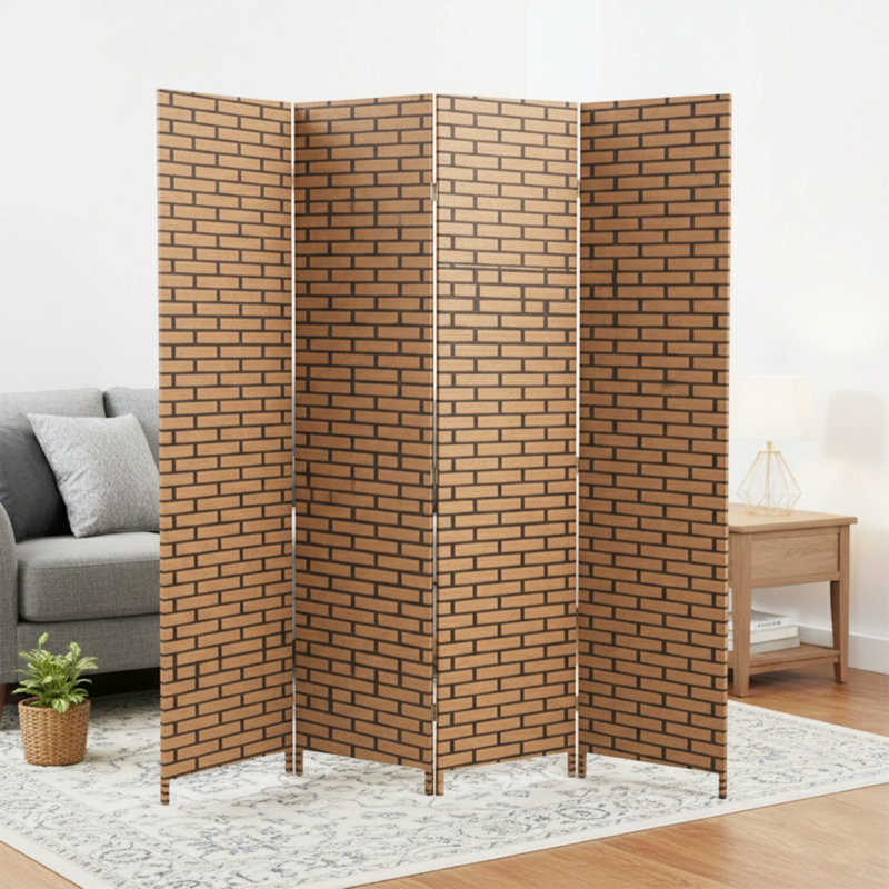Cloison pliante 71 "H, 4, Brique