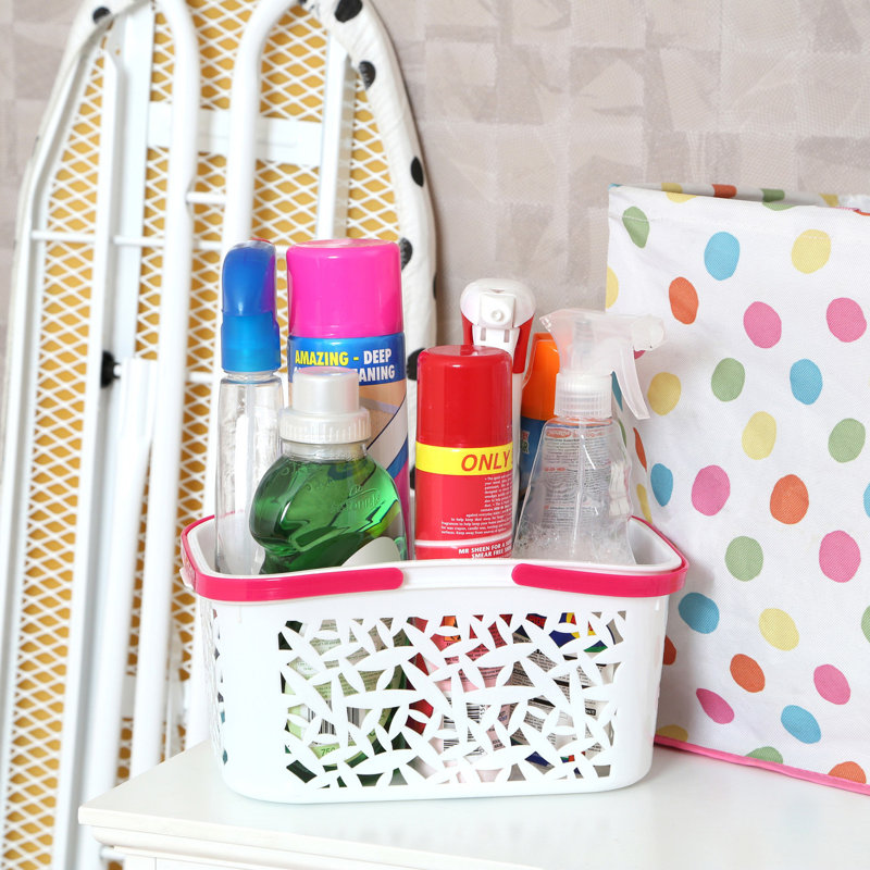 Rebrilliant Plastic Decorative Basket, White