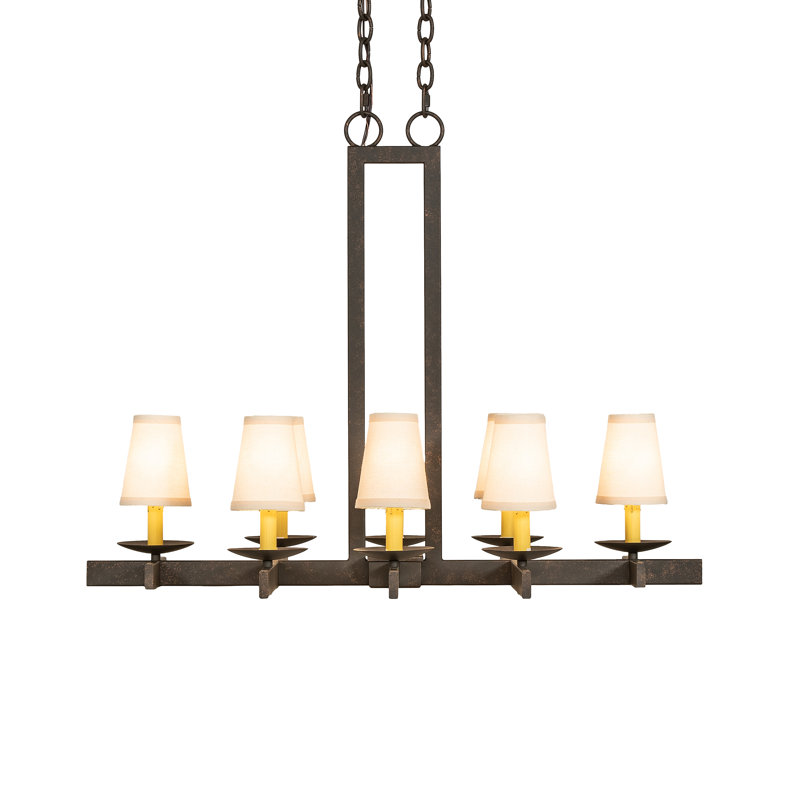 Lustre oblong 8 lumières Dante