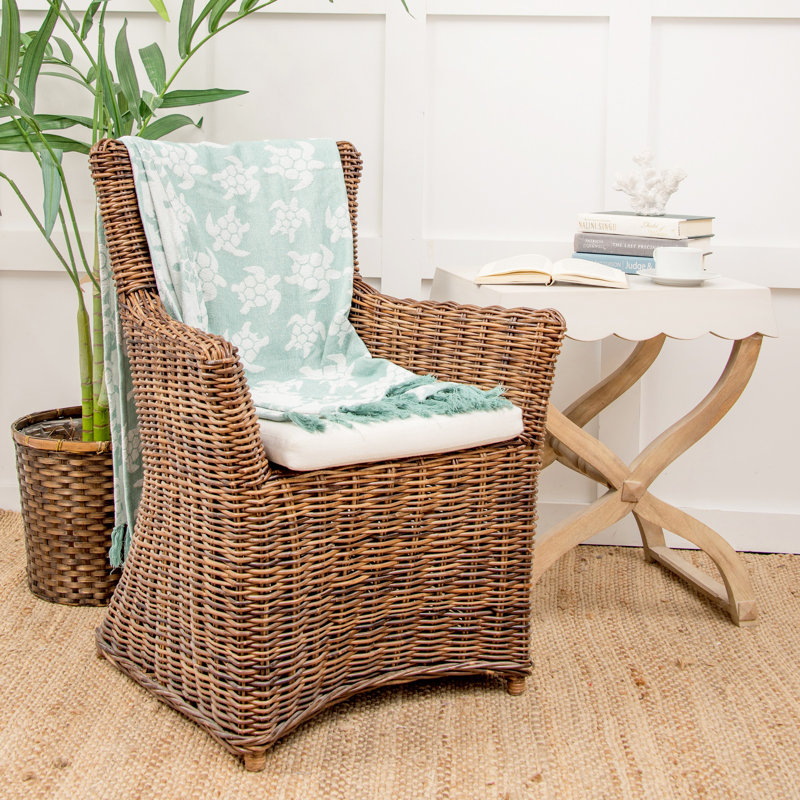 Chenille Sea Turtles Woven Throw Blanket