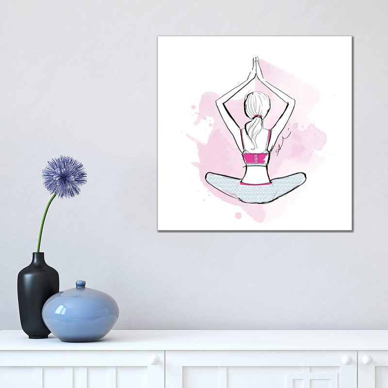 Yoga by Alison Petrie - Wrapped Canvas Print, 45.72 cm H x 45.72 cm W