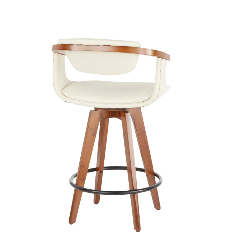 Tabouret de comptoir contemporain, Blanc