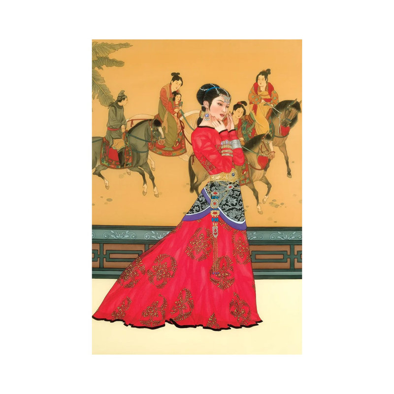 Li Wa - Painting on Canvas, 30.48 cm H x 45.72 cm W, Wrapped Canvas