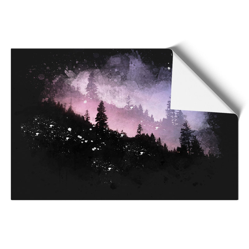 Purple Forest - Unframed Graphic Art, 42cm H x 59cm W x 0.1cm D