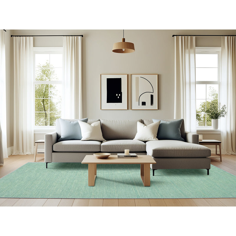 Tapis contemporain sage area, Rectangle 6 pi x 9 pi