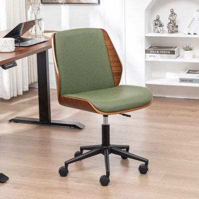 Chaise de bureau sans accoudoirs en similicuir Andretta