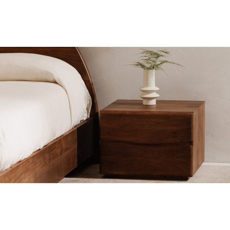 Watson 2 - Drawer Solid Wood Nightstand