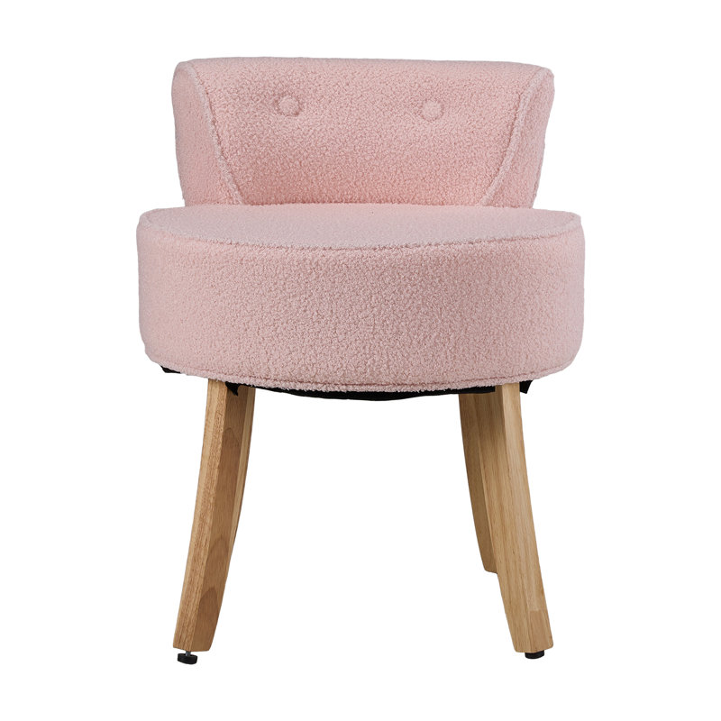 Plywood Accent Stool, Pink, Teddy