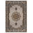 Madeline Collection Digital Print Cotton-Polyester Beige Gray Moroccan Rug-1719620932