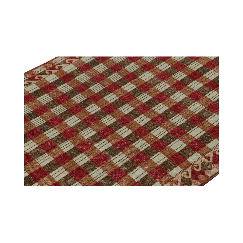 Homage Hand Knotted Wool Geometric Area Rug, Runner 3' x 12'