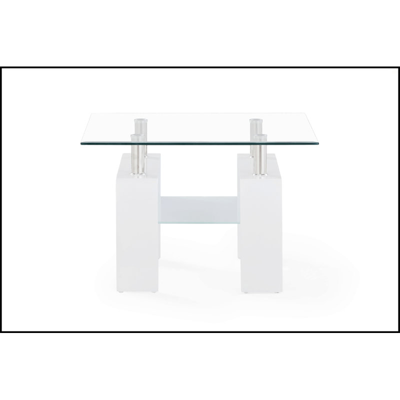 Zuma End Table, White