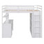 Lit mezzanine avec tiroirs, bureau et garde-robe-202601684-202601685