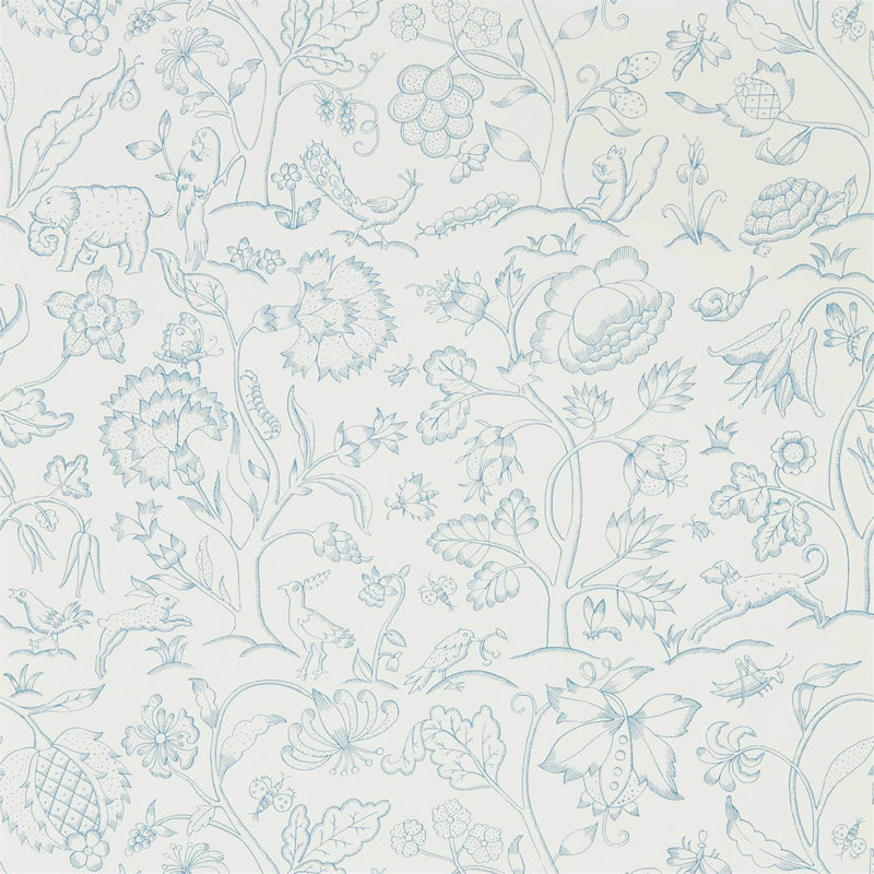 Middlemore Wallpaper, Cornflower Chalk