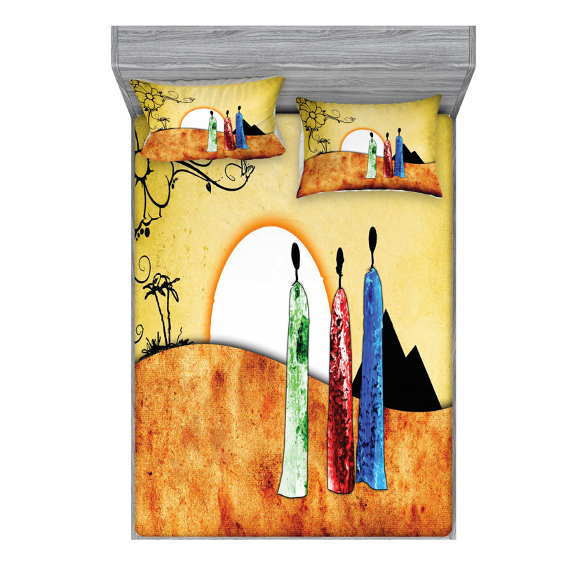 Microfiber Sheet Set, Full Sheet Set with Fitted Sheet
