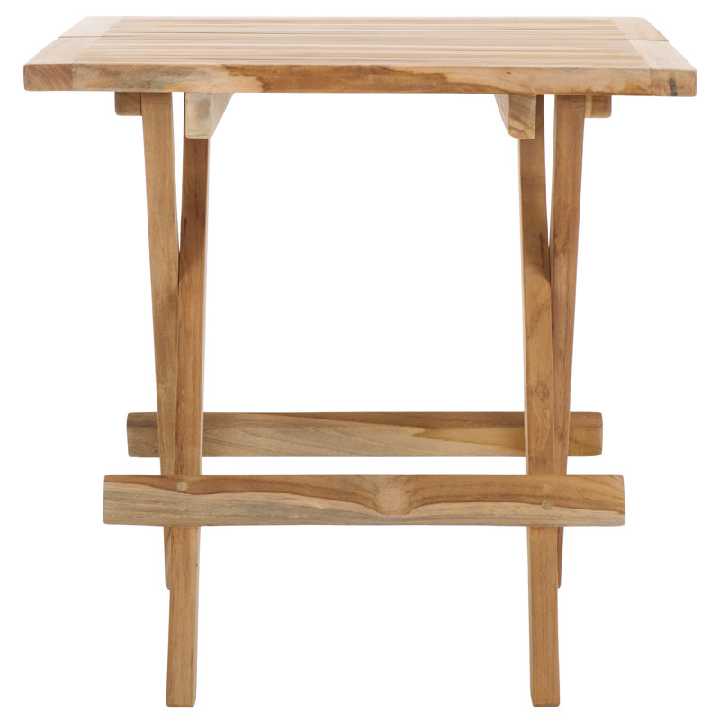 Table carrée pliante en teck massif Nilsen