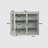 Rielley 27.56" Glass Doors Modern Two-Door Wall Cabinet With Featuring Three-Tier Storage-2007383794